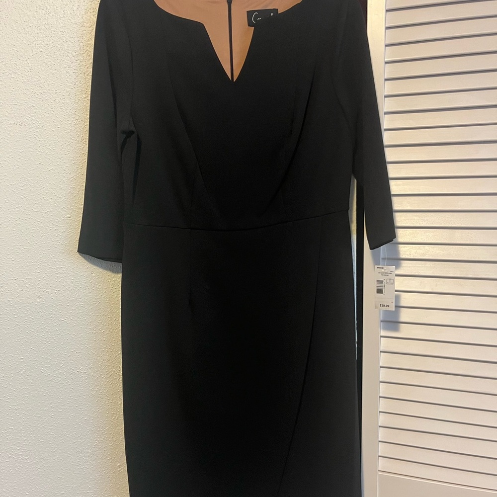 Connected Apparel Black Long Sleeve Dress